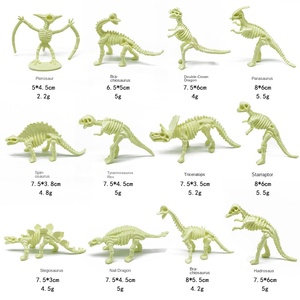 Juguetes de Modelos de Dinosaurios del Mundo Congelado, Pterodáctilo, Tiranosaurio Rex, Plástico, 12 Piezas, Modelos de Esqueletos de Dinosaurios, Adornos Originales - Product Image 3