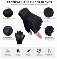 Gants de sport tactiques professionnels avec logo personnalisé, antidérapants, respirants, pour le cyclisme, la remise en forme, la salle de sport, pour hommes et femmes