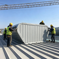 Ventilateur de toit en acier, ouvre-toit automatique pour système de ventilation naturelle des installations industrielles