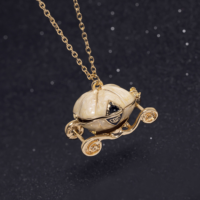 Cinderella Carriage Disney Pearl Cage Pendants New Disney