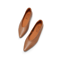 Chaussures plates pour femmes, dessus en cuir véritable, semelle en caoutchouc, légères, style décontracté, respirantes, confortables, multi-saisons