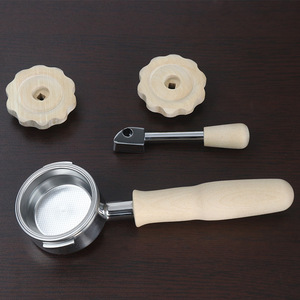 Kit de mango para máquina de café Huijia, mango de madera de 58 mm para máquinas de espresso - Product Image 1