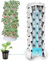 Système de culture hydroponique vertical pour herbes et légumes d'intérieur et d'extérieur