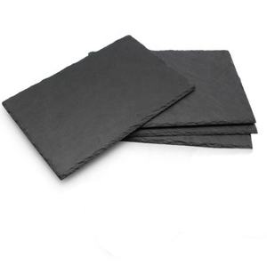 Vente directe d'usine <span class=keywords><strong>Ardoise</strong></span> noire jetable écologique Taille personnalisée Style minimaliste Plats et assiettes de service - Product Image 4