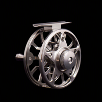 27760 LEO[AL75 Moulinet de pêche à la mouche CNC tout aluminium pour gaucher] Matériel de pêche en gros pour la pêche sur glace et la pêche à lancer avant