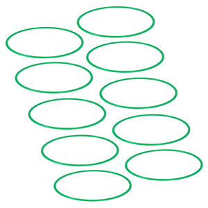 LISKI Cercle plat vert pour équipement d'entraînement de football Cerceau d'agilité pour sport - Product Image 2
