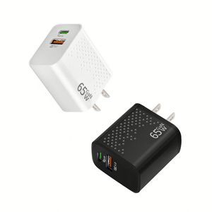 อะแดปเตอร์แปลงไฟแบบติดผนัง USB PD ช่องเสียบคู่ รองรับหลายโปรโตคอล 65W ชาร์จเร็ว สำหรับเดินทาง รองรับ QC4.0 PD35W สำหรับโทรศัพท์ 15 16 - Product Image 2