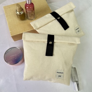 BSCI Eco-friendly Canvas Cotton <b>Envelope</b> Purse Dust Bag for <b>Gift</b> Handbag Custom Logo Luxury Canvas Cotton Dust Pouch - Product Image 5