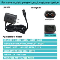 Adaptateur de chargeur de rasoir A00390 4.3V, prise EU, cordon d'alimentation AC DC pour rasoir Philips OneBlade QP2520, remplacement du tondeuse