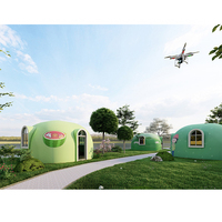 Maison préfabriquée en forme d'igloo, écologique, imperméable, facile à assembler, pour les lieux de villégiature