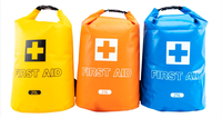 Sac étanche de survie médical de 3 L rouge 100 % imperméable à enroulement pour sauveteur, équipement d'aventure en plein air personnalisé pour nageur