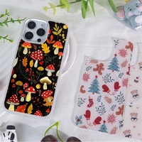 Coque de téléphone à panneau arrière magnétique remplaçable pour Iphone17/17pro/17promax/17air avec le champignon de la jungle dorée