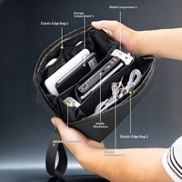 Sac de rangement portable étanche pour câbles de données et chargeurs, organisateur d'accessoires électroniques en gros