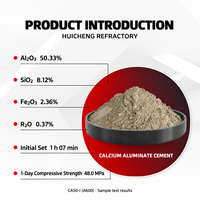 Ciment à haute teneur en alumine CA50 A600 50% Al2O3 Ciment d'aluminate de calcium pour béton réfractaire