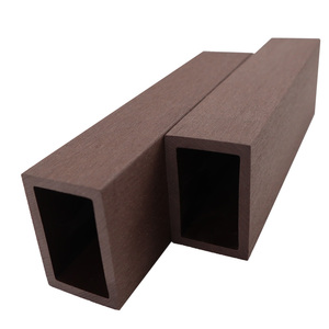 Tube en <span class=keywords><strong>bois</strong></span> composite carré creux extérieur en <span class=keywords><strong>bois</strong></span> composite étanche 70*50mm pour décoration extérieure - Product Image 3