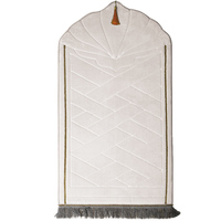 Tapis de prière islamique en flanelle, tapis épais de voyage, tapis pour le culte, tapis de prière Musallah, tapis de prière