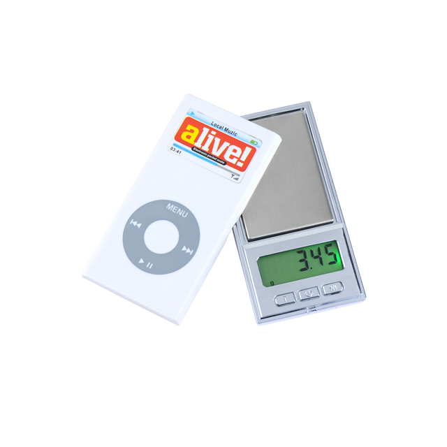 BDS-DH Compact Pocket Electronic Scale White Mini Digital Balance for Jewelry, Coins, and Small Parts Weighing