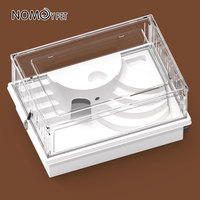 Boîte d'élevage de cage de hamster en plastique blanc de pp de rectangle détachable pour de petits animaux