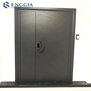 <span class=keywords><strong>Puerta</strong></span> Exterior Americana Negra con Rotura de Puente Térmico, Antirrobo, Aislante, <span class=keywords><strong>Puerta</strong></span> Principal Pivotante Exterior - Product Image 1