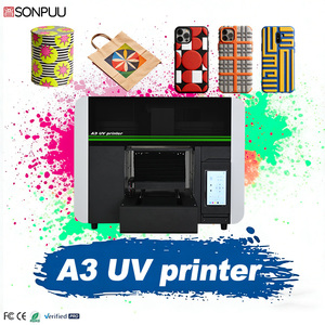 Impresora UV LED de Cama Plana Multifuncional <span class=keywords><strong>A3</strong></span>, Nueva Tecnología A4, Flexible para Tarjetas, Fundas de Teléfono, Bolígrafos, Bolsas, Botellas, Llaveros Metálicos - Product Image 2