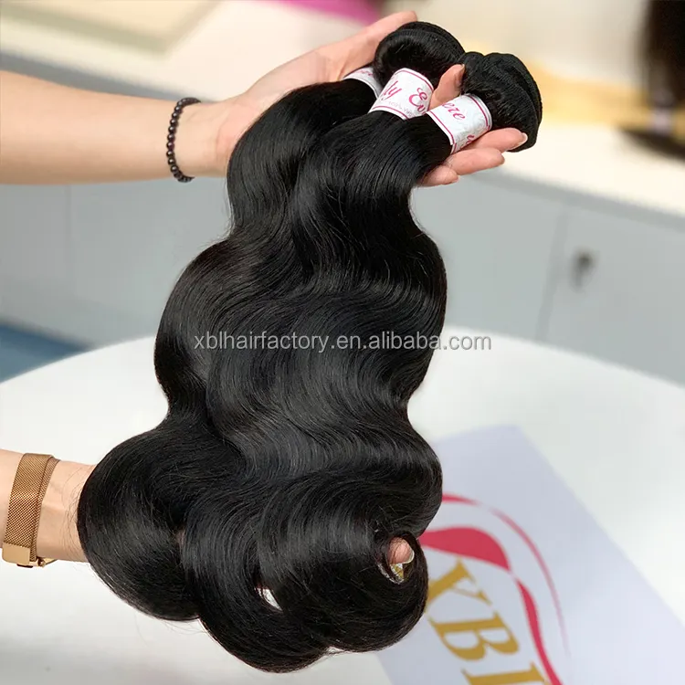 Jalinan bundel kutikula perawan rambut selaras untuk hitam sampel gratis grosir vendor asli Brasil cerpelai mentah wanita