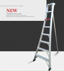 8 escalones 2,4 metros Chile Aluminio Trípode Recolección de frutas Cereza Escalera Huerto Cosecha Escalera - Product Image 1
