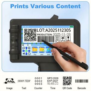 Impresora de Inyección de Tinta Portátil ODM, Máquina de Codificación de Fechas y Códigos de Barras Multilingüe para Cajas y Cartones - Product Image 5