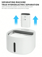 Fontaine à eau pour chat moderne OEM/ODM, distributeur automatique de nourriture pour animaux de compagnie de 2,6 L, bol électronique étanche IPX5 pour chiens et chats
