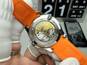 Factory Wholesale Luxury Men's 3K Mechanical Watch 40mm Integrated Sapphire <b>Crystal</b> Mirror Stainless Steel Band Power Reserve - Product Image 6