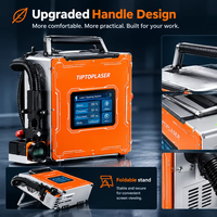 Machine de nettoyage laser à fibre portable, conception sac à dos, pour l'élimination de la rouille, de la peinture et de l'huile, machine de nettoyage laser à air pour l'acier, le bois et la brique