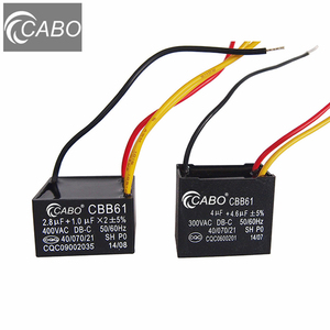 Condensateur de démarrage de moteur CABO CBB61 de haute qualité E163532 450VAC, certifié <span class=keywords><strong>IEC</strong></span> <span class=keywords><strong>61071</strong></span>, 0,1-15µF, classe de protection TUV S3 - Product Image 2