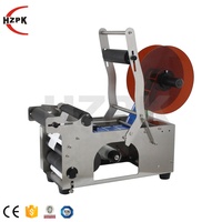 HZPK Étiqueteuse Semi-Automatique de Table pour Bouteilles Rondes – Pose d'Étiquettes Adhésives