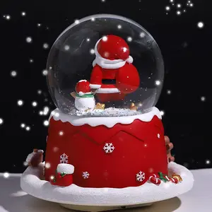 Bán Buôn Quà Tặng Khuyến Mại Đám Cưới Tình Yêu Thủy Tinh Snowglobe Kit Giáng Sinh Diy Resin Ornament Tùy Chỉnh Quả Cầu Tuyết