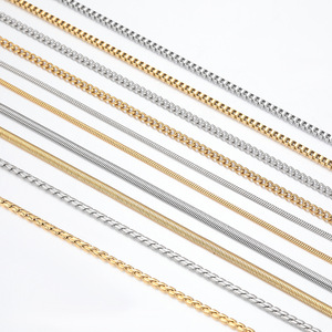 Stainless Steel Flexible Snake Link <b>Chain</b> Waterproof Rpse Gold Silver Black Minimalist Necklace for DIY Jewelry Making Findings - Product Image 6