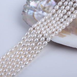 Perlas Naturales de Agua Dulce Marca Wenchi, 6-7mm, Forma de Metro, Cuentas Sueltas con Fuerte Brillo para Manualidades DIY - Product Image 3