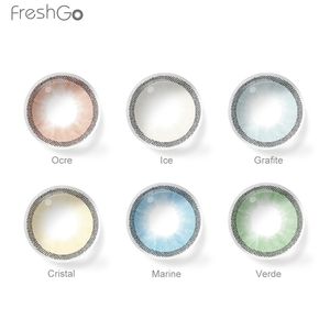 무료 샘플 Freshgo Hidrocharme 매직 컬러 콘택트 렌즈 빅 아이 서클 화장품 콘택트 렌즈 컬러 연락처 렌테 드 콘타 - Product Image 2