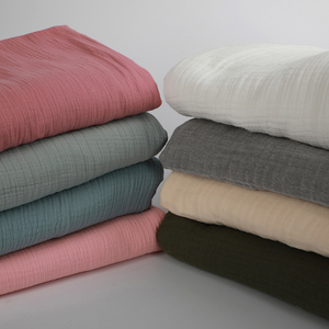 120gsm Peigné <span class=keywords><strong>Coton</strong></span> Mousseline <span class=keywords><strong>Gaze</strong></span> Tissu Tissé Plaine Style Visage Bouclier Bébé Vêtements-Garçon Chemises Vêtements <span class=keywords><strong>De</strong></span> Nuit Décor À La Maison Robe Utilisation - Product Image 2