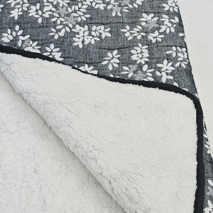 Edredón Decorativo de Invierno con Diseño Floral, Jacquard, Ecológico, de Poliéster/<span class=keywords><strong>Sherpa</strong></span>, para Uso en Hoteles y Hogares - Product Image 3
