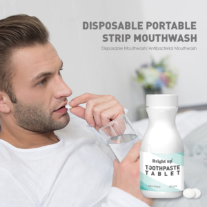 Custom Organic Mint <strong>Mouthwash</strong> <strong>Tablets</strong> / Natural Bamboo Charcoal Teeth Whitening Toothpaste <strong>Tablets</strong> - Product Image 6