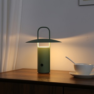 Nouvelle lampe de table portable USB sans fil en métal, lampe de bureau rechargeable, lampe de camping pour restaurant, hôtel, chambre, éclairage nocturne - Product Image 4