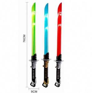 Neueste Design 76cm Flash Laser messer mit Musik leuchtenden LED Schwert Kunststoff Kinder Flash Spielzeug Großhandel - Product Image 4