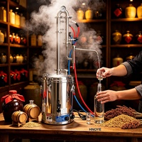 Extracteur d'huiles essentielles en acier inoxydable 304 de 50 L pour la production d'huiles végétales par distillation à la vapeur