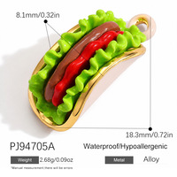 2026 Nieuwe DIY Custom Alloy 18K PVD Gouden Charms Verse Fruit Camera Bloemboeket Hangertje Charm Sieraden Maken