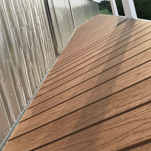 แผ่นผนังภายนอก WPC ลายร่อง แผ่นคอมโพสิตลายไม้แบบ Co-extruded สำหรับตกแต่งผนังภายนอกอาคาร - Product Image 2