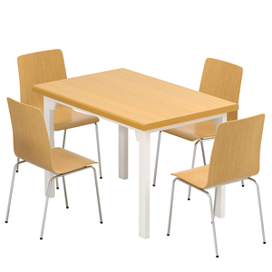 Nội thất phòng ăn sang trọng, thiết kế hiện đại, bàn ăn và ghế ăn bằng gỗ MDF cho <span class=keywords><strong>4</strong></span> người - Product Image 6