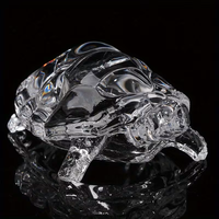 Figurine de tortue en cristal, artisanat fait main, cadeau de Noël, décoration de table, vente en gros
