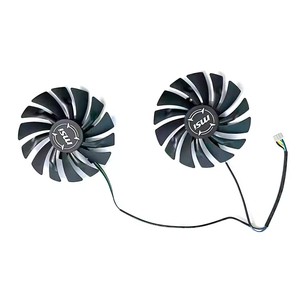 ใหม่ล่าสุดพัดลม GPU 95มม. 4PIN PLD10010S12HH สำหรับ <span class=keywords><strong>MSI</strong></span> Radeon R9 380เกราะ2X GTX 1060/1070/1080 Ti RX 470/<span class=keywords><strong>570</strong></span>การ์ดเกม RX580 - Product Image 4