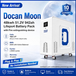 Batería de Litio para Almacenamiento Solar Fire Moon de 48kWh 50kWh, 51.2V 628Ah 942Ah 1000Ah, para Energía Doméstica - Product Image 1