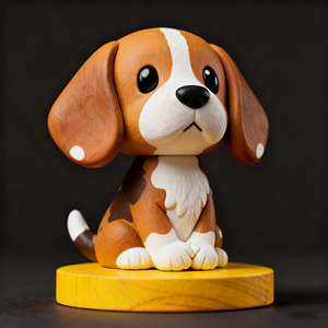 Figura de Cachorro <span class=keywords><strong>Beagle</strong></span> - Miniatura de Resina Tallada a Mano, Decoración para el Hogar, Juguete de Animales Pequeños, Mascota Canina - Product Image 3