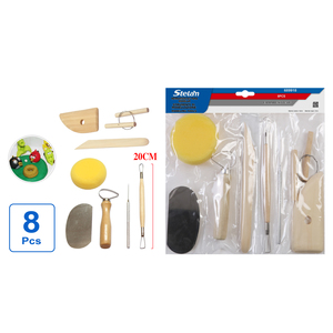 Juego de 8 Herramientas de Cerámica para Esculpir y Crear, para tus Proyectos Creativos, Marca Peiyong, Hecho en China - Product Image 1